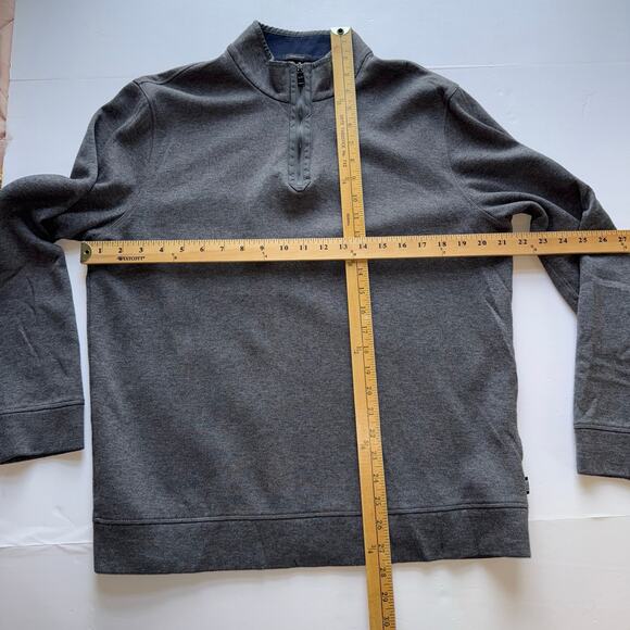 Hugo Boss Half Zip Pullover Men’s XL Gray Regular Fit Long Sleeve - Picture 11 of 14